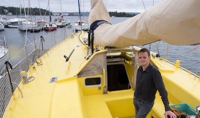 Erik on his own cruising boat ©  SW